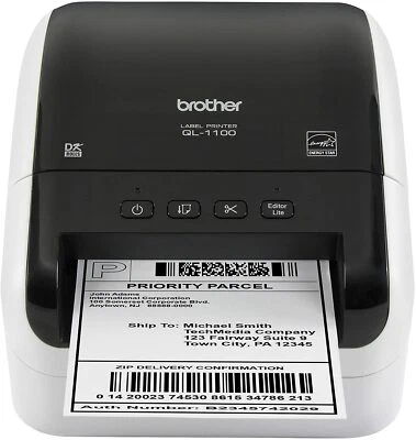 Brother QL-1100 Barcode Postage Label Printer, Royal mail4x6"- 6 Rolls Included - Image 1 of 4