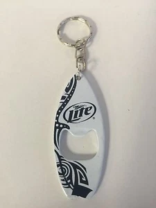 Miller Lite Beer Surfboard Metal Bottle Opener Key Chain ~ NEW & Free Shipping - Picture 1 of 3