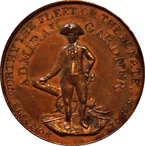 Middlesex. Admiral Gardener Election Token. DH 226. - Picture 1 of 2