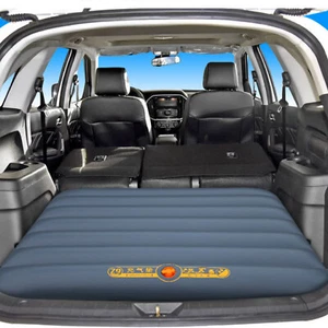 1pc Foldable Car Trunk Inflatable Cushion Air Mattress Portable Travel Air Bed - Picture 1 of 12
