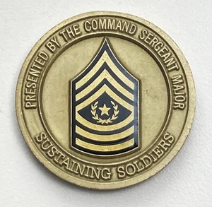 Presented by Command Sergeant Major - Logistics Warriors Challenge Coin - Picture 1 of 2