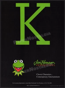 JIM HENSON PRODUCTIONS__Original 1993 Licencias Comercio Anuncio/promoción__Muppets_Kermit - Imagen 1 de 1