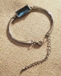 Blue Zircon Bracelet - 7+" - Picture 1 of 1