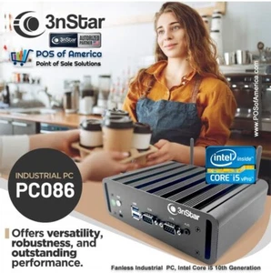 3nStar Industrial mini PC Fanless Core i3 (PC080WV) 8GB+500GB SSD WINDOWS 10 - Picture 1 of 7