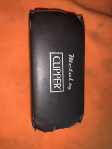 1 x Clipper Metal Matt Orange Lighter With Tin Silver Limited Edition UK Seller - Picture 1 of 5