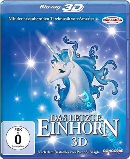 The Last Unicorn 3D NEW Kids and Family Blu-Ray Disc Jules Bass Alan Arkin Foto 1 de 1