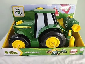 John Deere Build-a-Johnny Tractor Toy - Kids 18 Mo Up - Toy Drill - Brand New! - Picture 1 of 5