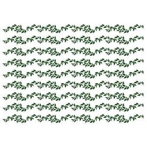 Calcomanías de vidrio fundido verde Leafy Vine Border 9 piezas 7 x 0,5 pulgadas - Imagen 1 de 1