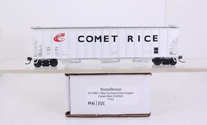 HO Roundhouse 7741 Comet Rice 54’ FMC 3 Bay Covered Hopper USLX 20965 Upgraded - Picture 1 of 8