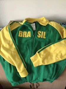 Brazil Vintage Track Jacket Mens Size XL NEW WITH TAG - Picture 1 of 4