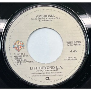 Ambrosia Life Beyond L.A. / Angola 45 Rock Pop 1978 Warner Bros 8699 - Bild 1 von 4