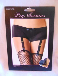 Leg Avenue Garter Boy Shorts for Adult size M/L Black Costume - Picture 1 of 2
