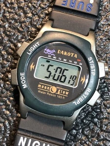 DAKOTA Night Glow Digital Women’s Watch Chronograph 32mm (Running) UNTESTED - Picture 1 of 16