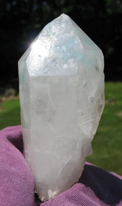 Clouds of Ajoite in Quartz Crystal Phantom ~ Floater ~ South Africa - Picture 1 of 12
