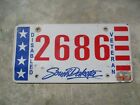 South Dakota Disabled Veteran  license plate #   2686