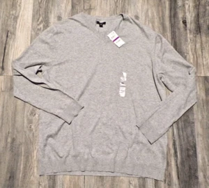 Túnica Alfani Manga Larga Talla Grande 2X Cuello en V Gris Nuevo con Etiquetas Suéter Informal - Imagen 1 de 7