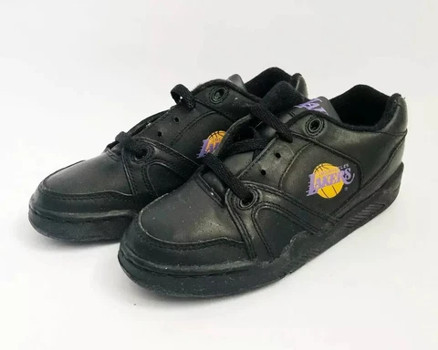 vintage converse los angeles lakers sneakers shoes youth big kids boys size 2 Cover