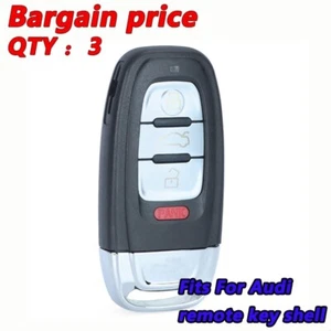Smart Remote Key Shell Case For Audi A4 A5 Q5 A6 S4 IYZFBSB802 Keyless 4 buttons - Picture 1 of 5