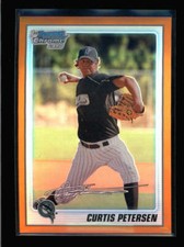 CURTIS PETERSEN 2010 BOWMAN CHROME #BCP78 ROOKIE ORANGE REFRACTOR #22/25 AZ8578