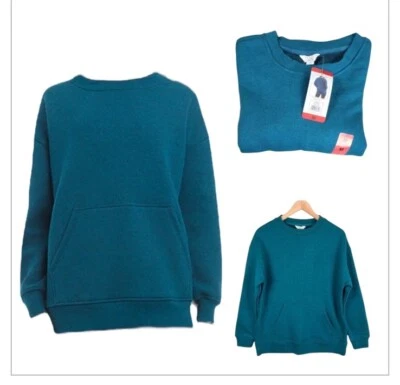 Danskin Womens Oversized Fleece Pullover with Pockets - Image 1 of 2