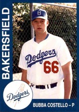 1993 Bakersfield Dodgers Cal League Cards#5 Bubba Costello South Walpole MA Card