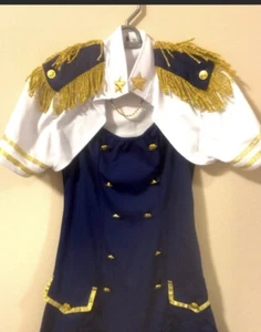 Halloween Costume Dress —3 Piece Fancy Sailor Dress Jacket & Hat for Girls. - Picture 1 of 7