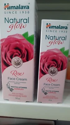 1 Pc Himalaya NATURAL BRILLO ROSA CREMA FACIAL 50 gm Nuevo Lanzamiento Foto 1 de 2