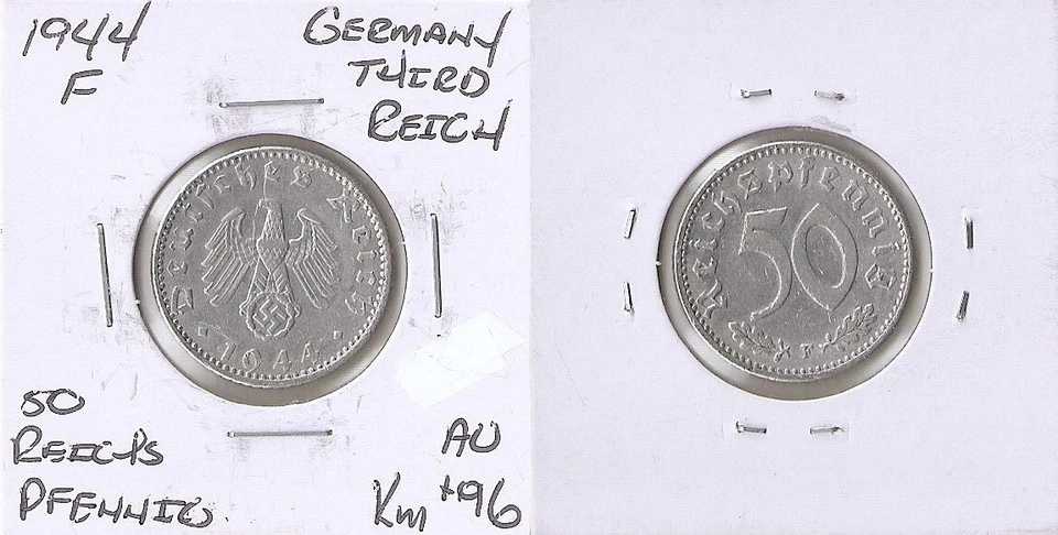 GERMANY 50 pfennig 1944 F High grade!!! - Image 1 of 1