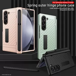 For Samsung Galaxy Z Fold 6 Anti-Slip Shockproof Case with Hinge Cover Pen Slot - Picture 1 of 17