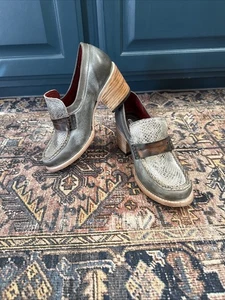 FreeBird Chevelle Damen Halbschuh 8 Grau Schlangenleder Schuhe Trendy - Bild 1 von 18