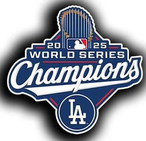 2025 World Series Champions Los Angeles Dodgers 5x5 Sticker Decal - Picture 1 of 1