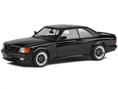 梅赛德斯 C126 560 SEC AMG 宽体 1990 黑色压铸模型汽车 Solido 1:43 — 第 1/4 张图片