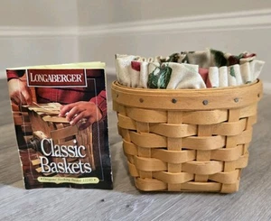 1998 Longaberger Oregano Booking Basket, Fruit Medley Liner & Protector Small  - Bild 1 von 10