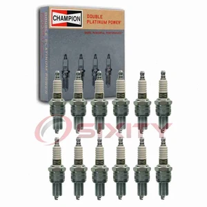 12 pc Champion Double Platinum Spark Plugs for 1976-1981 Jaguar XJS 5.3L V12 gp - Picture 1 of 5