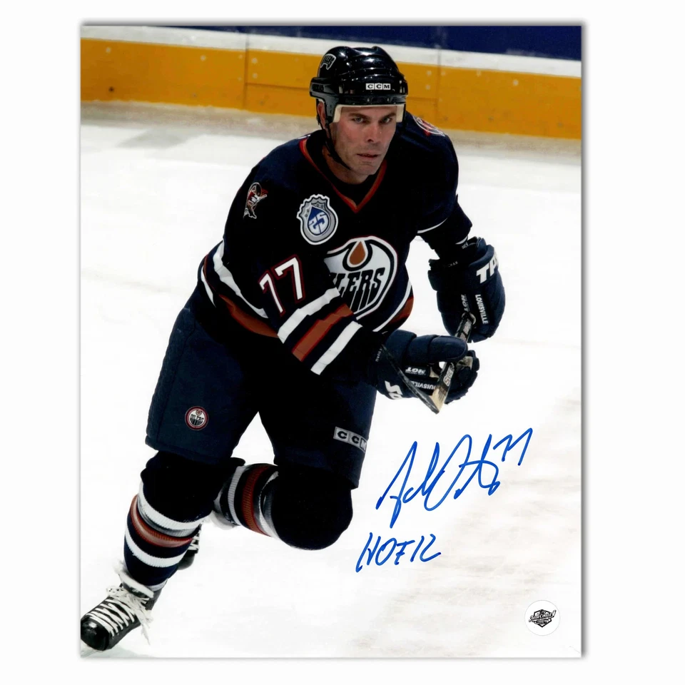 Foto autografiada de Adam Oates Edmonton Oilers Home 8x10 Foto 1 de 1