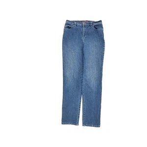 Gloria Vanderbilt Amanda gerades Bein Damengröße 6 dunkelblau Denim Jeans - Bild 1 von 5