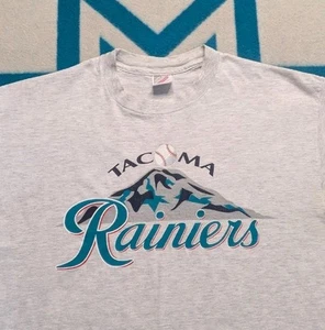 Camicia vintage Tacoma Rainiers made in USA Seattle Mariners Minor League grande - Foto 1 di 7