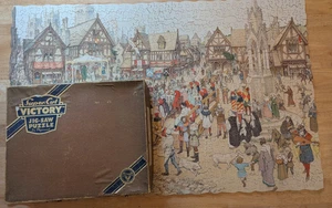 Rare Victory Super-Cut Jigsaw Puzzle in wood. Merrie England. 900 piece Complete - Bild 1 von 14