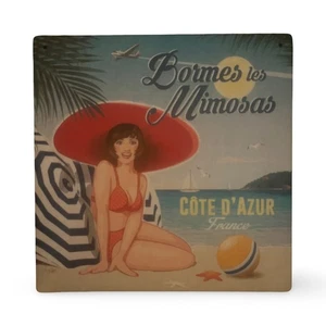 Cote D Azure France Bormes Les Mimosas Metal Sign Signage Print - Picture 1 of 4
