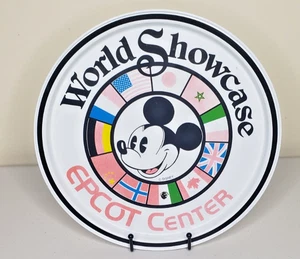 Vintage Walt Disney World EPCOT WORLD SHOWCASE Metalldose Getränk Serviertablett - Bild 1 von 2