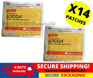 2 Pack (14 Patches) LOCOA 40mg Transdermal Joint Pain Relief - Picture 1 of 7