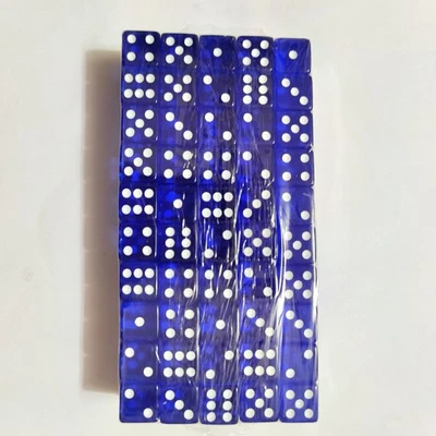 20 Piezas Multicolor Transparente Seis Caras Dados Juguetes D6 Juego de Rol 0.63" Foto 1 de 4