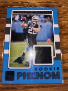 Parche Panini Donruss Blue Foil Rookie Phenom 2017 Christian McCaffrey SF 49ers - Imagen 1 de 2