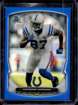 2014 Bowman Chrome Reggie Wayne Blue Refractor #86/199 Colts - Image 1 of 2