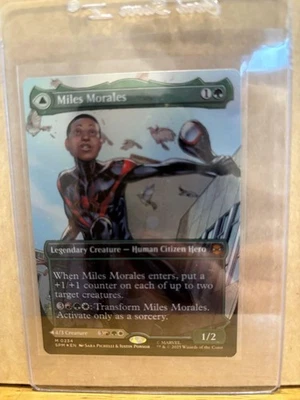Magic: The Gathering MTG  Foil Miles Morales / Ultimate Spiderman - Image 1 of 3