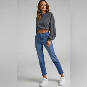 Levi's Wedgie Straight Jeans Jive Sound ankle NWT size 28 women - Picture 1 of 5