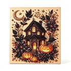 Halloween Pearl Diamond Painting Kit 3D Ghost Witch Pattern for Adults Wall