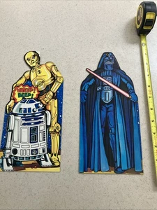 1977 Star Wars Tavolo da Disegno Biglietti di Auguri C3 PO Vader Mobile Store Espositore - Foto 1 di 2