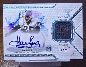2024 Topps- Howie LONG (HOF), Motif Retired Relic, Auto/Worn Patch #MRR-HL, /25. - Picture 1 of 8