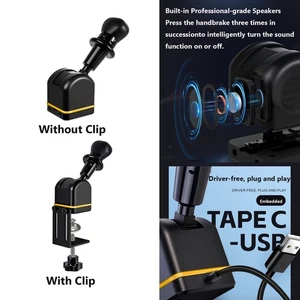 USB Handbrake w/Sound Effects For Logitech G27 G29 G923 Euro/American ETS2 Truck - Picture 1 of 15